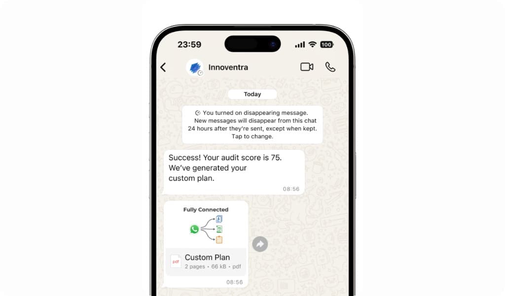 WhatsApp conversation preview
